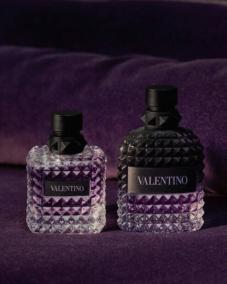 Mosaic Banner Born In Roma Donna and Uomo Purple